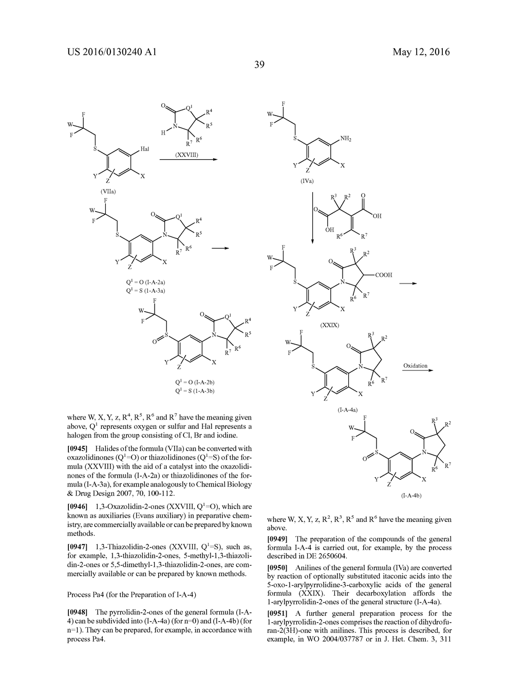 ARYL SULFIDE DERIVATIVES AND ARYL SULFOXIDE DERIVATIVES AS ACARICIDES AND     INSECTICIDES - diagram, schematic, and image 40