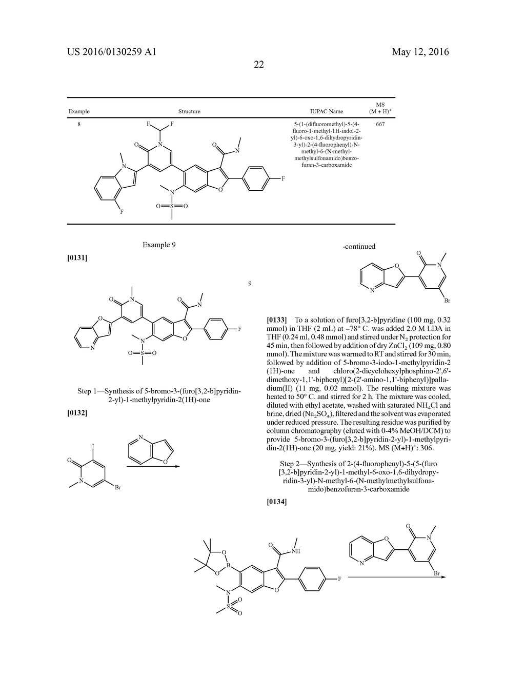 SUBSTITUTED BENZOFURAN COMPOUNDS AND METHODS OF USE THEREOF FOR THE     TREATMENT OF VIRAL DISEASES - diagram, schematic, and image 23