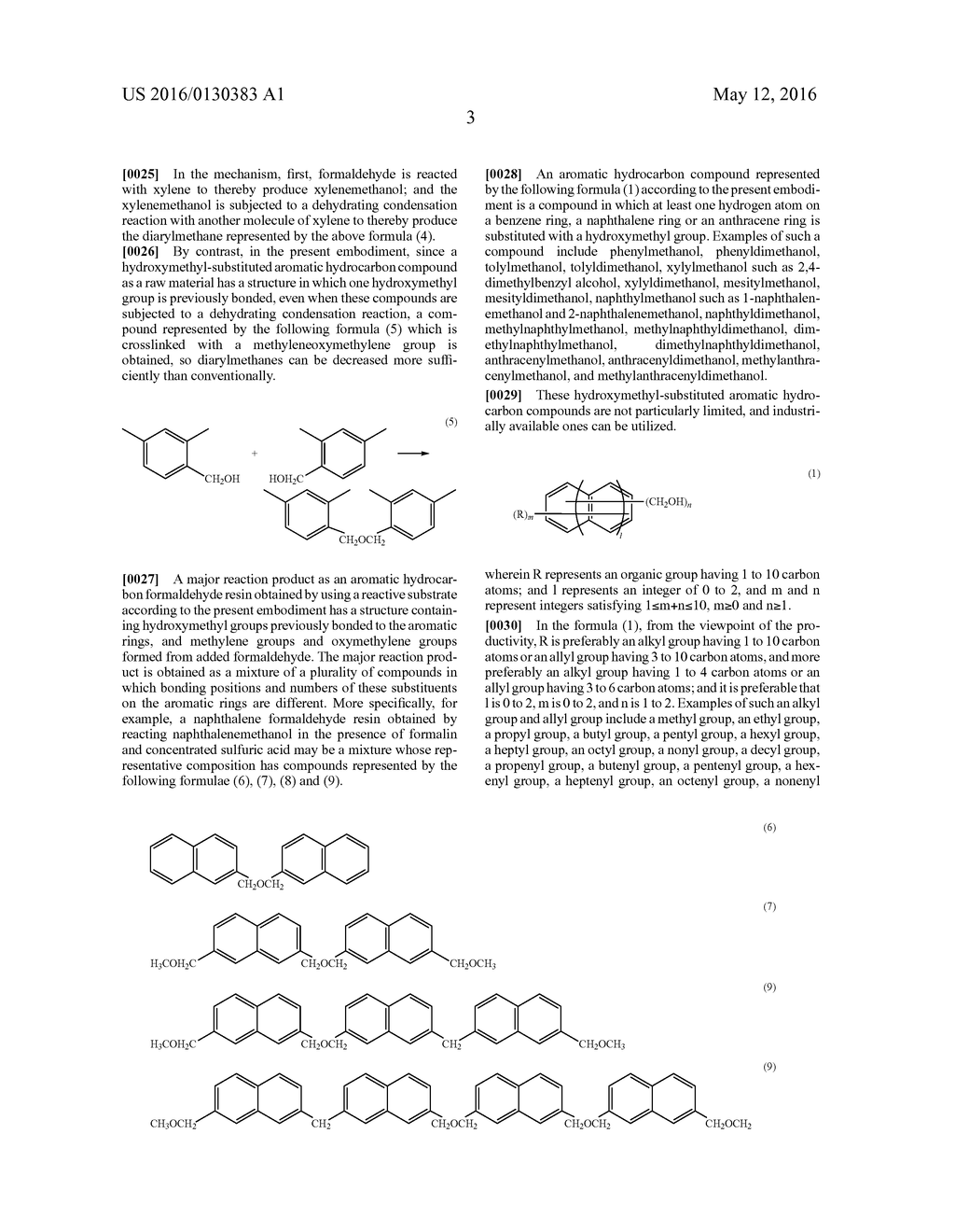 AROMATIC HYDROCARBON FORMALDEHYDE RESIN, MODIFIED AROMATIC HYDROCARBON     FORMALDEHYDE RESIN, AND EPOXY RESIN, AND METHOD FOR PRODUCING THESE - diagram, schematic, and image 04