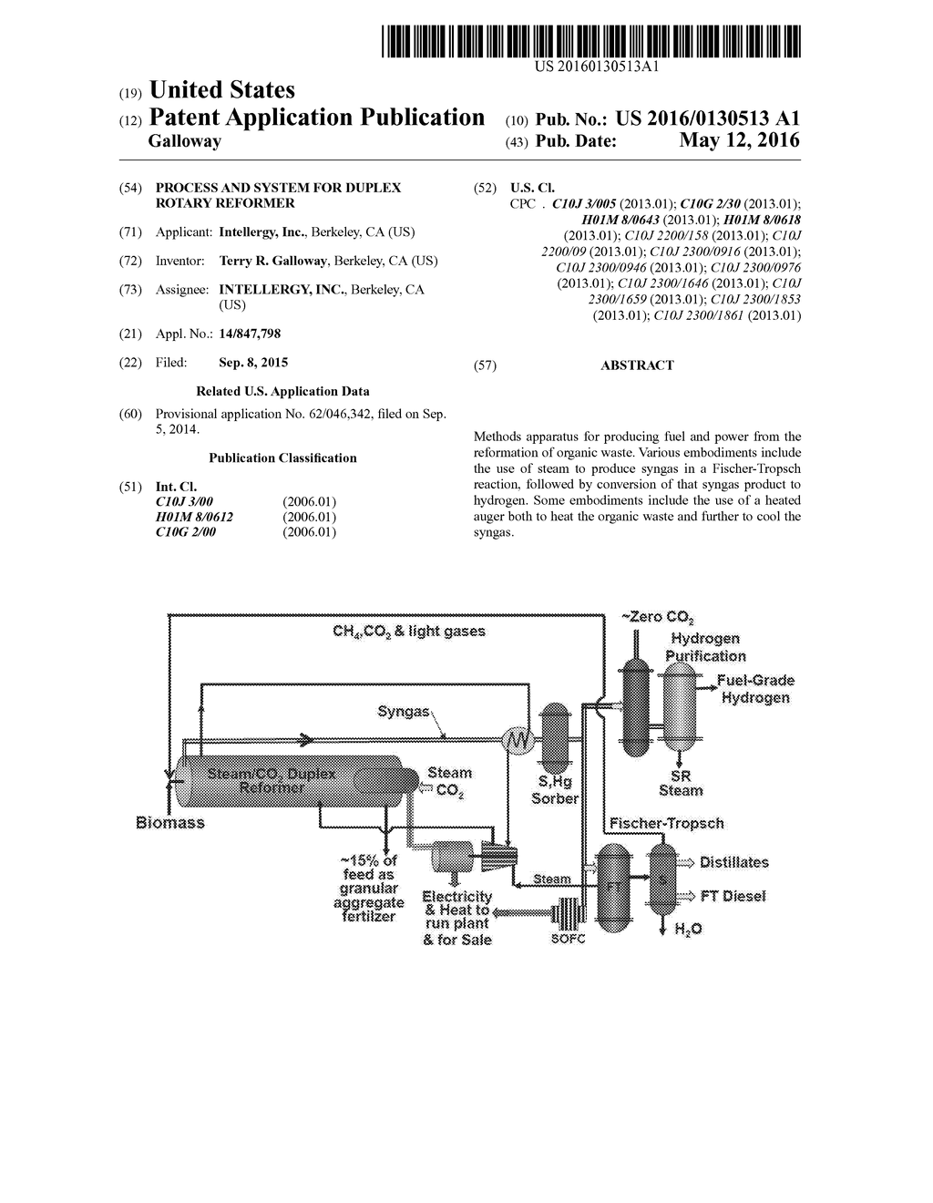 PROCESS AND SYSTEM FOR DUPLEX ROTARY REFORMER - diagram, schematic, and image 01