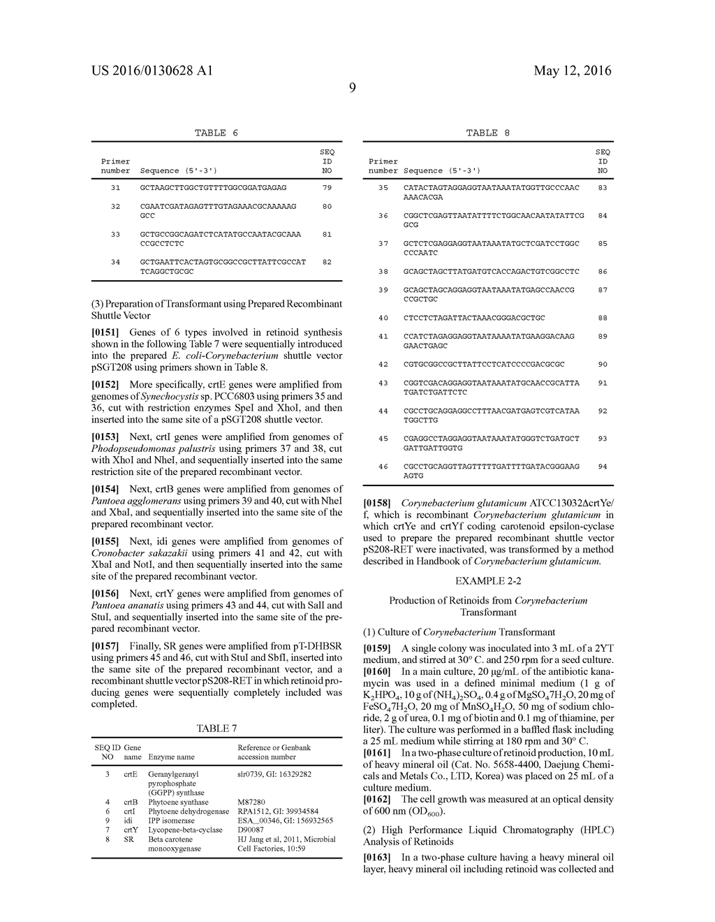 MICROORGANISM COMPRISING GENE FOR CODING ENZYME INVOLVED IN PRODUCING     RETINOID AND METHOD FOR PRODUCING RETINOID BY USING SAME - diagram, schematic, and image 15