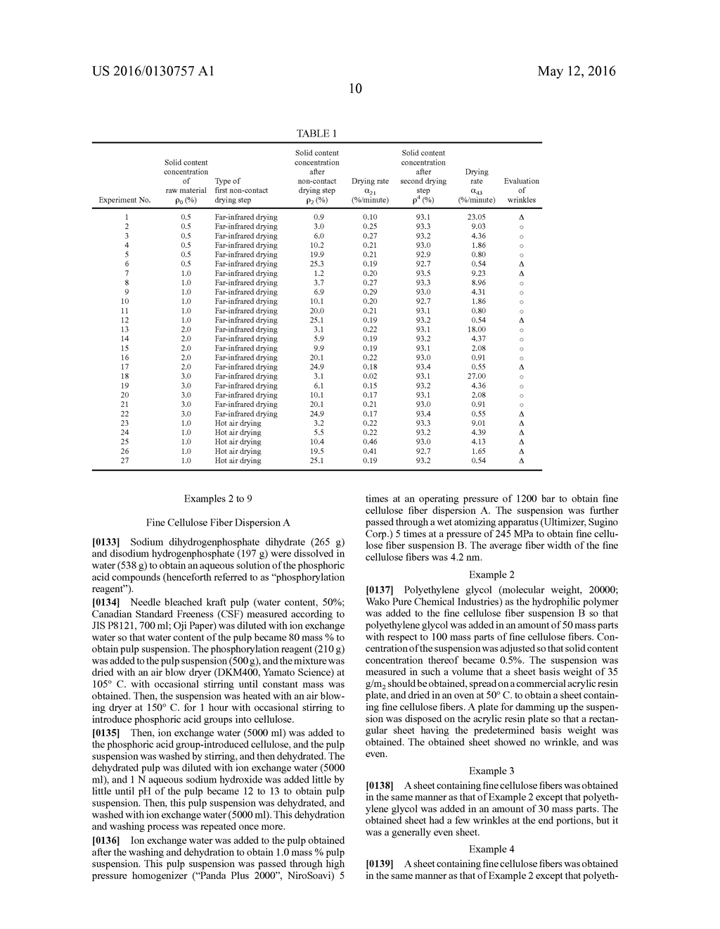 METHOD FOR PRODUCING SHEET CONTAINING FINE FIBERS - diagram, schematic, and image 12