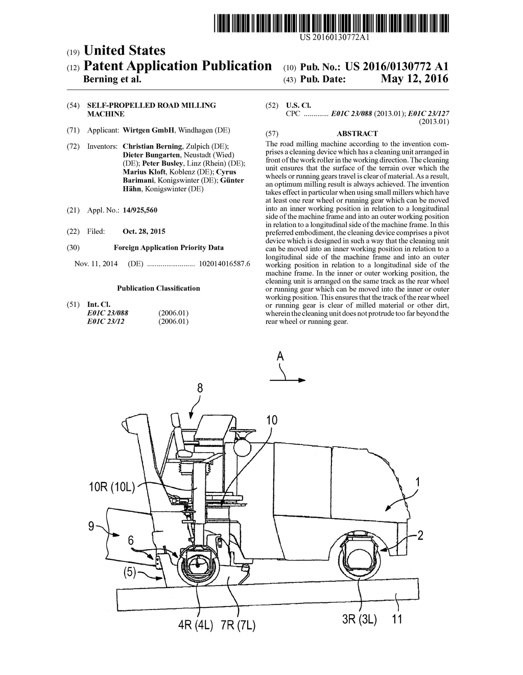 Self-Propelled Road Milling Machine - diagram, schematic, and image 01