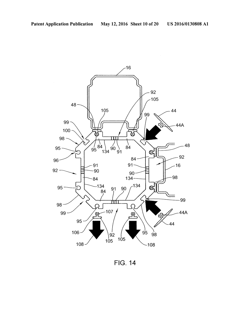 CONNECTOR ARRANGEMENT FOR A WALL PANEL SYSTEM - diagram, schematic, and image 11