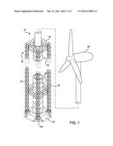 METHOD AND APPARATUS FOR ERECTING TOWER WITH HYDRAULIC CYLINDERS diagram and image