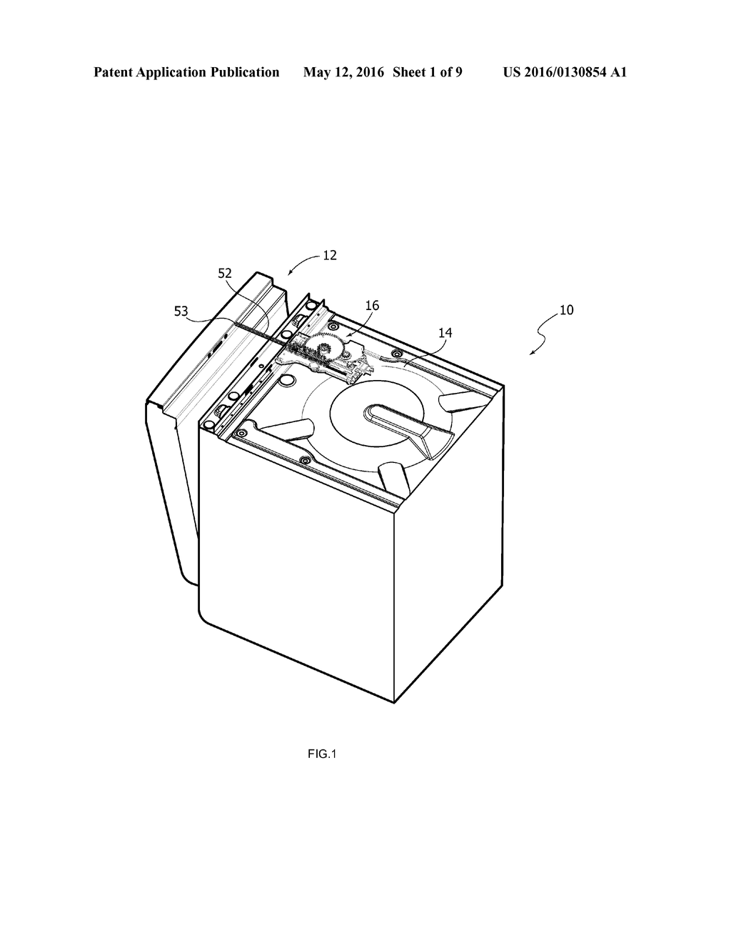 DEVICE FOR OPENING A DOOR OF A DISHWASHER - diagram, schematic, and image 02