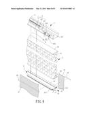 Window Shade Allowing Adjustment of the Amount of Incoming Light in     Different Sections diagram and image