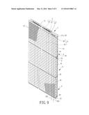 Window Shade Allowing Adjustment of the Amount of Incoming Light in     Different Sections diagram and image