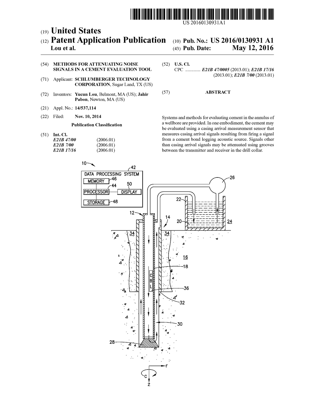 METHODS FOR ATTENUATING NOISE SIGNALS IN A CEMENT EVALUATION TOOL - diagram, schematic, and image 01