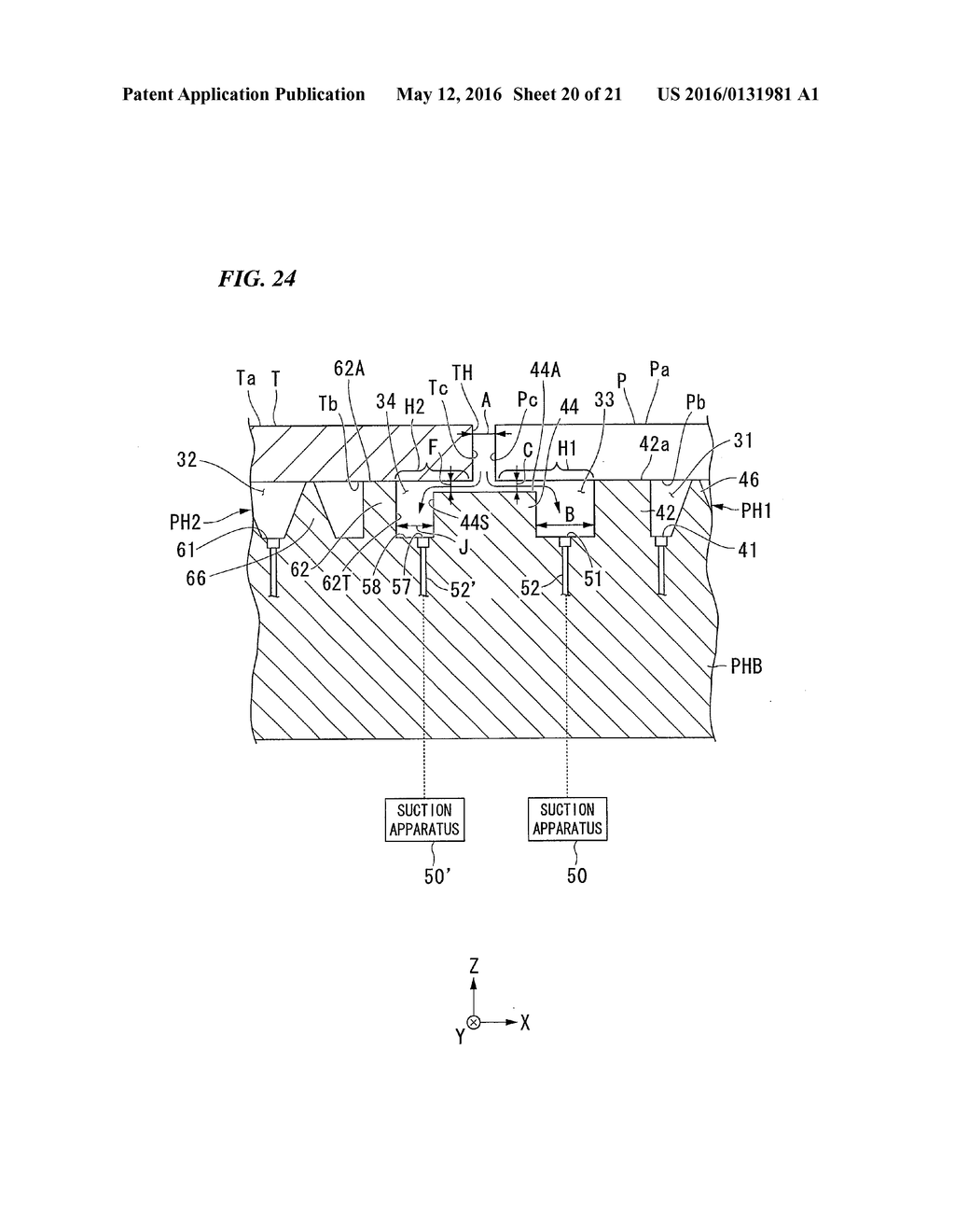 SUBSTRATE HOLDING APPARATUS, EXPOSURE APPARATUS, AND DEVICE FABRICATING     METHOD - diagram, schematic, and image 21