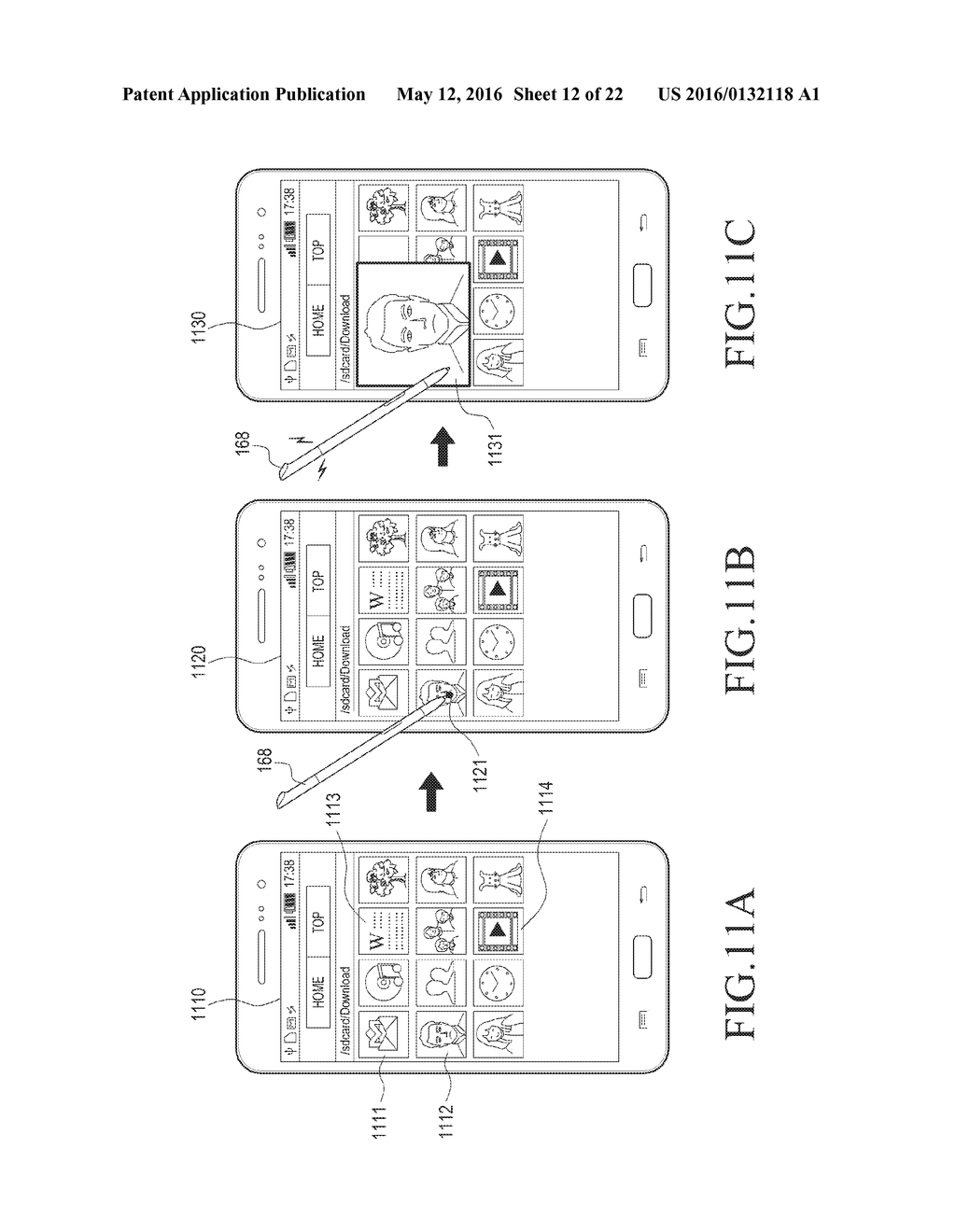 METHOD AND APPARATUS FOR CONTROLLING HAPTIC FEEDBACK OF AN INPUT TOOL FOR     A MOBILE TERMINAL - diagram, schematic, and image 13