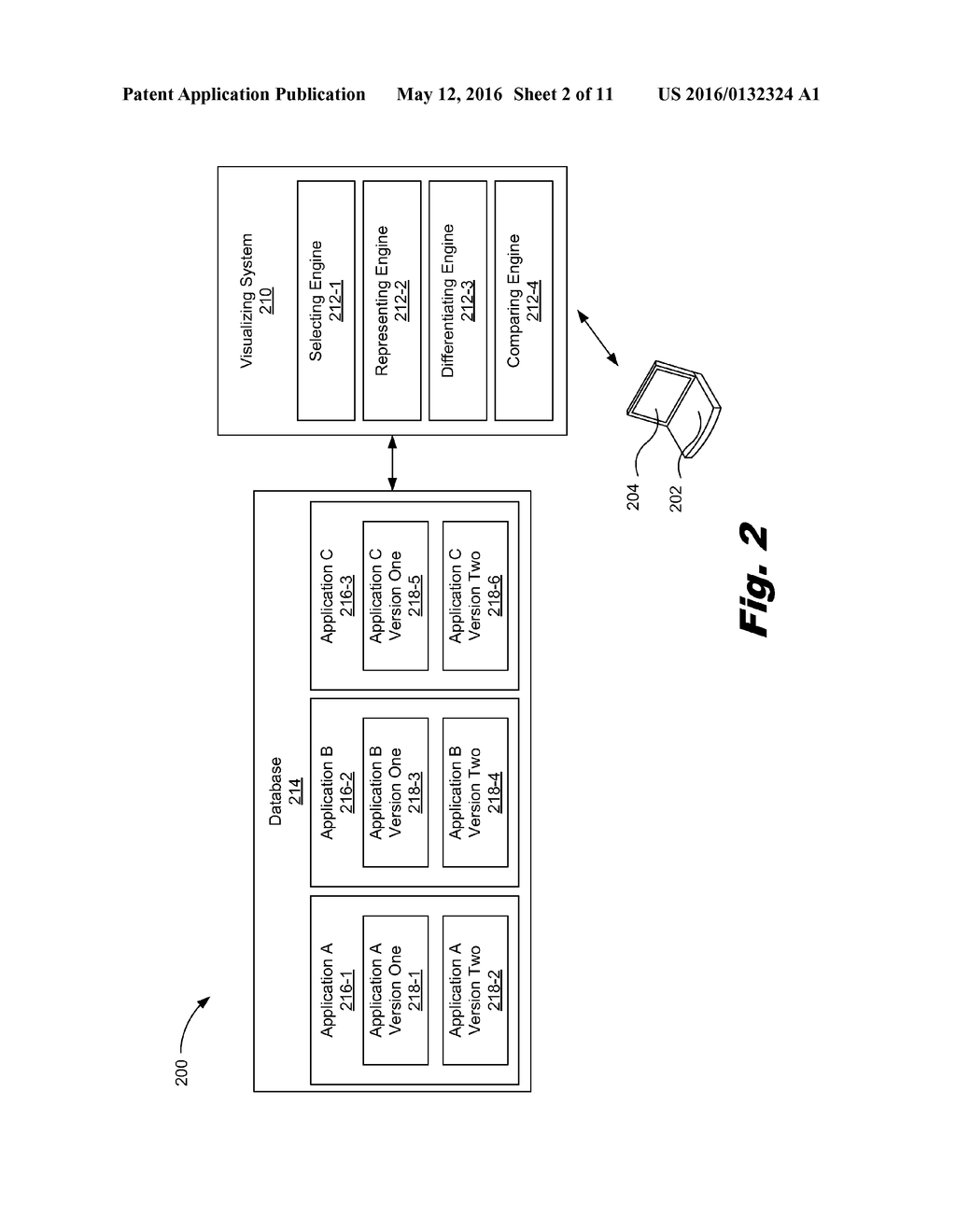 VISUALIZING A CONGRUENCY OF VERSIONS OF AN APPLICATION ACROSS PHASES OF A     RELEASE PIPELINE - diagram, schematic, and image 03