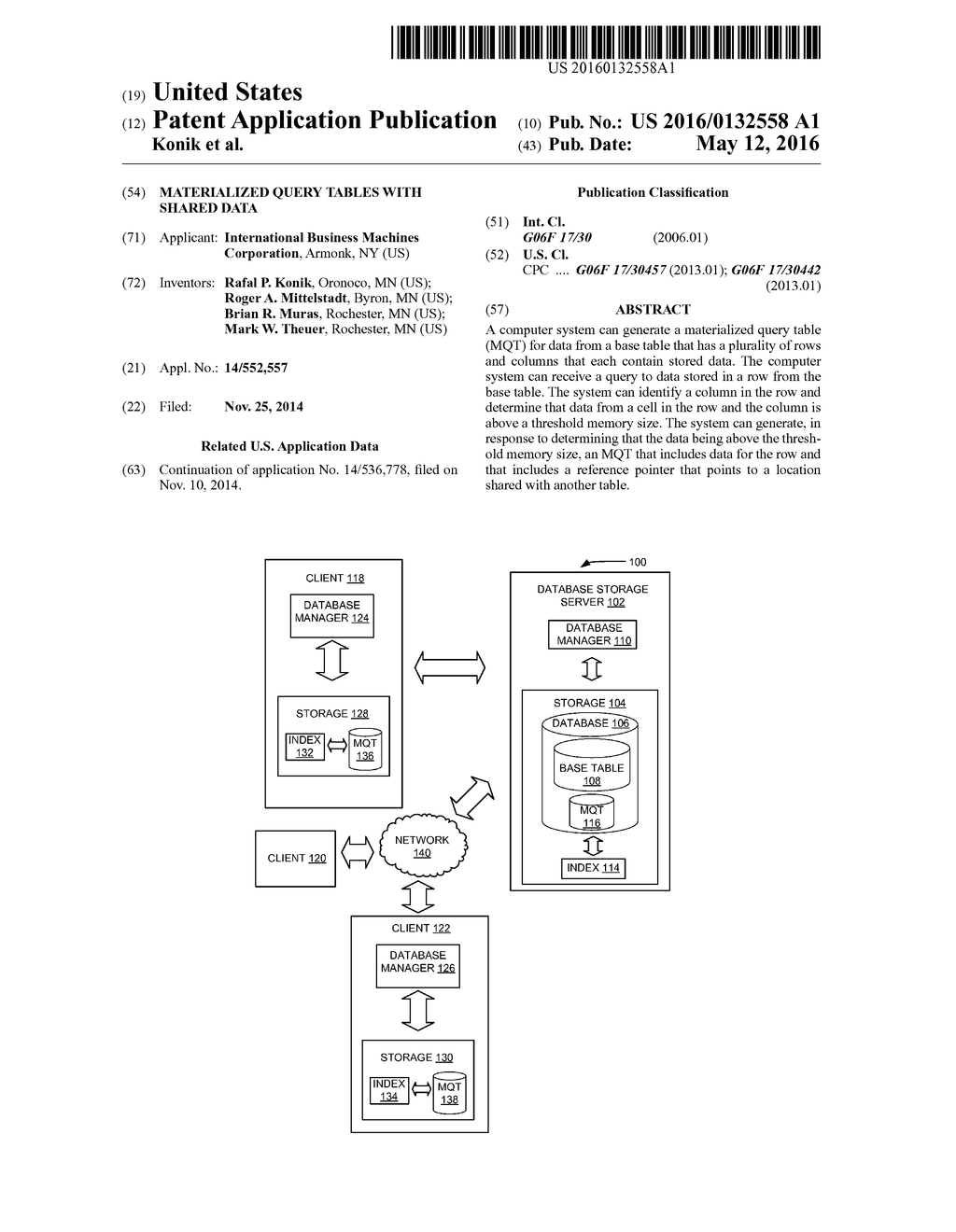 MATERIALIZED QUERY TABLES WITH SHARED DATA - diagram, schematic, and image 01