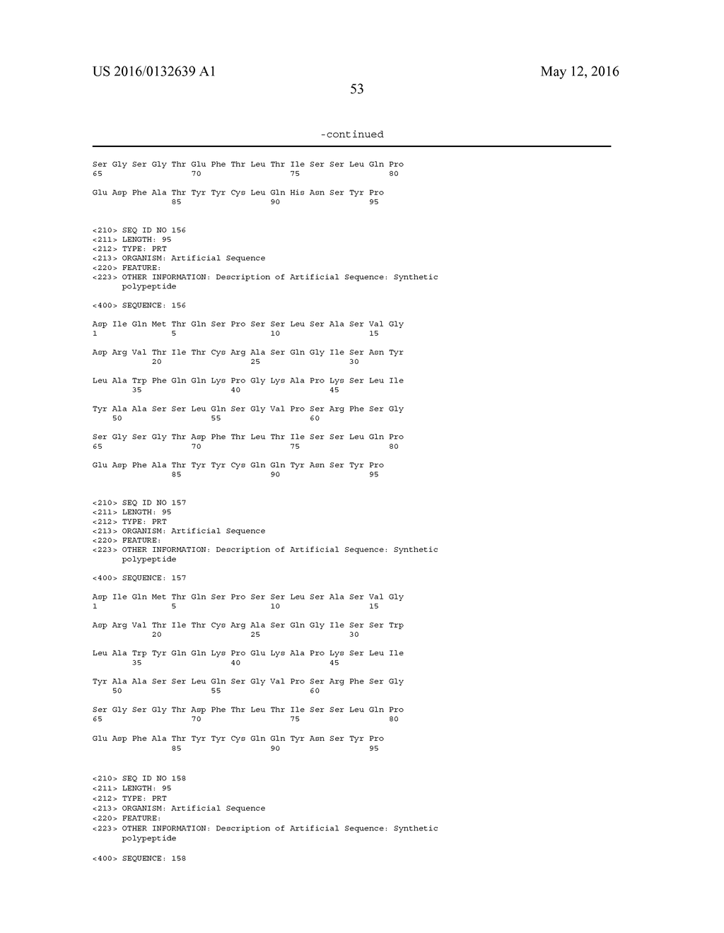 DESIGN AND CONSTRUCTION OF DIVERSE SYNTHETIC PEPTIDE AND POLYPEPTIDE     LIBRARIES - diagram, schematic, and image 94