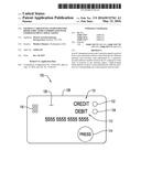 PAYMENT CARD HAVING LIGHT-EMITTING DIODE INDICATORS COORDINATED WITH     STORED PAYMENT APPLICATIONS diagram and image