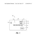 PAYMENT CARD HAVING LIGHT-EMITTING DIODE INDICATORS COORDINATED WITH     STORED PAYMENT APPLICATIONS diagram and image