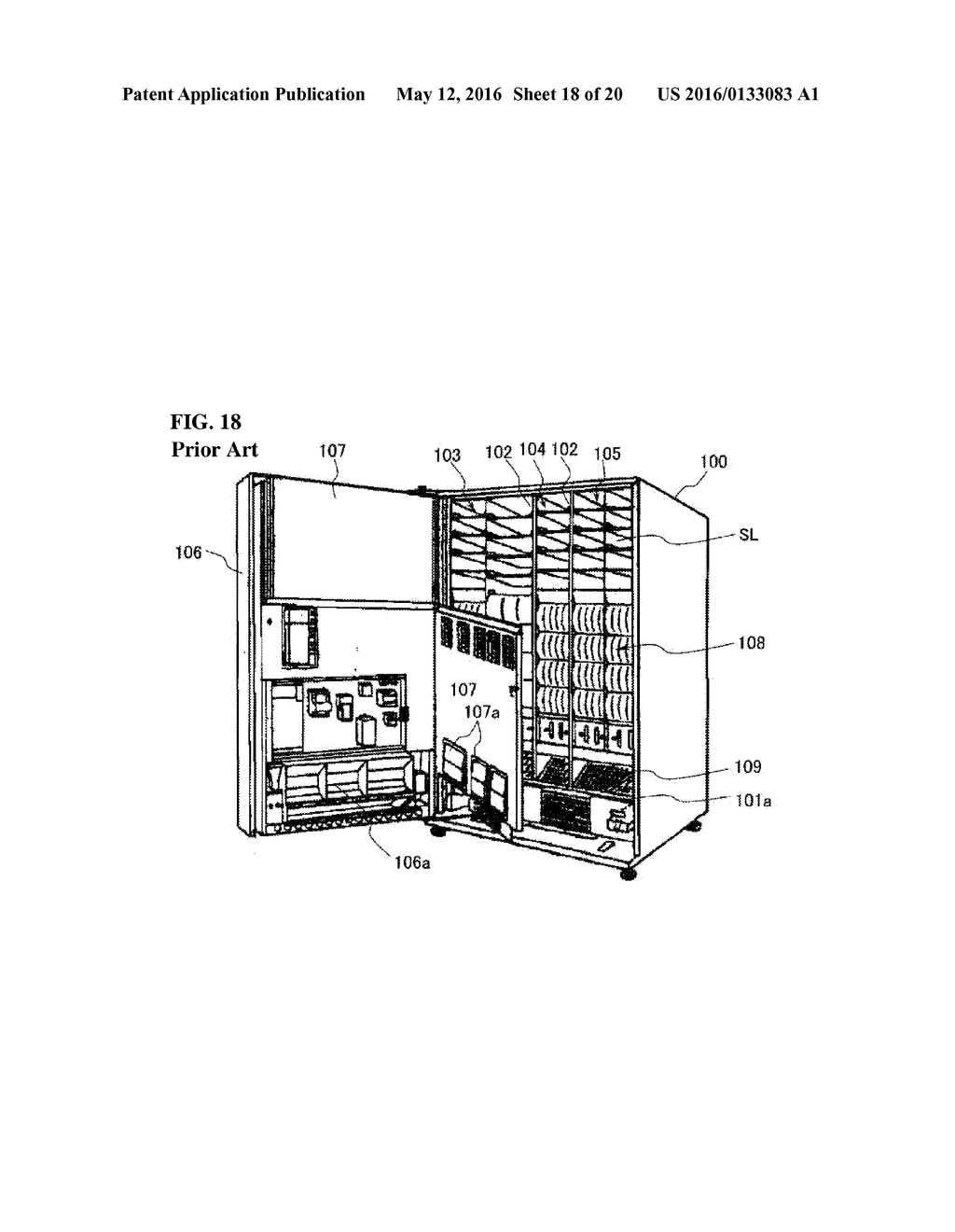 ARTICLE EJECTING DEVICE OF AUTOMATIC VENDING MACHINE - diagram, schematic, and image 19