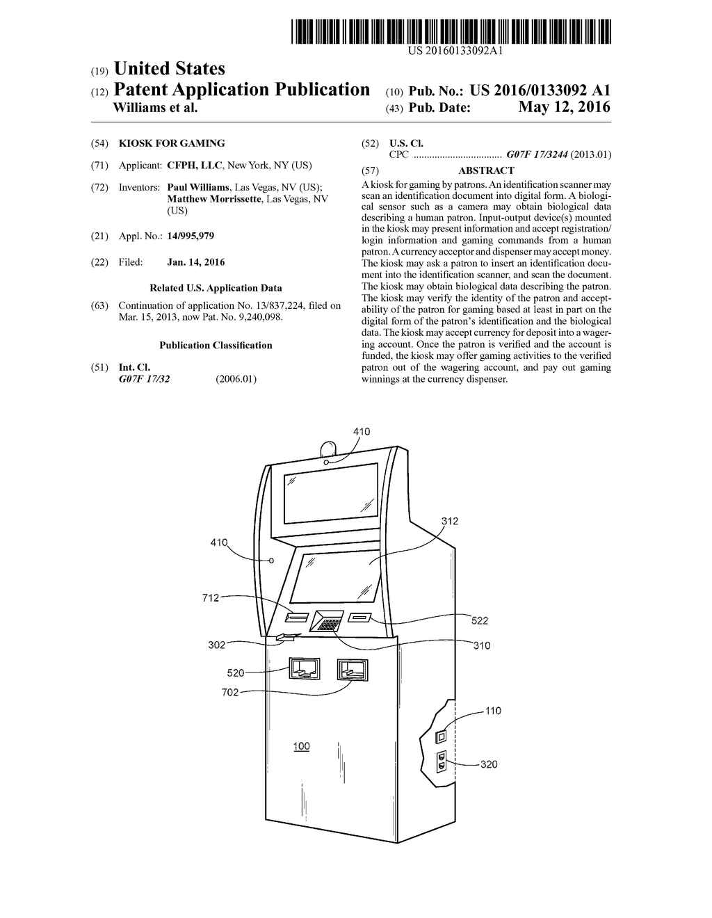 KIOSK FOR GAMING - diagram, schematic, and image 01