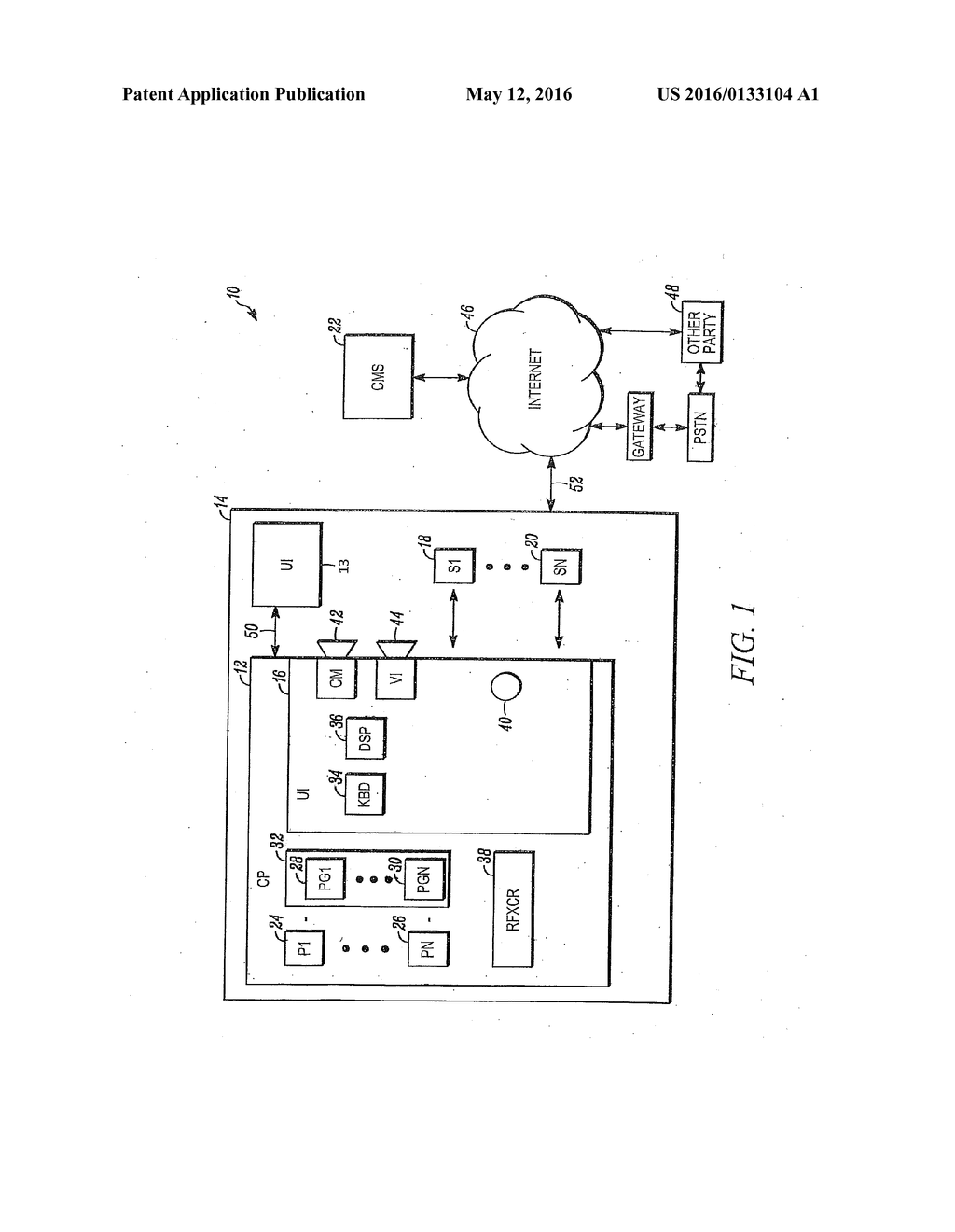 SELF-CONTAINED SECURITY SYSTEM INCLUDING VOICE AND VIDEO CALLS VIA THE     INTERNET - diagram, schematic, and image 02