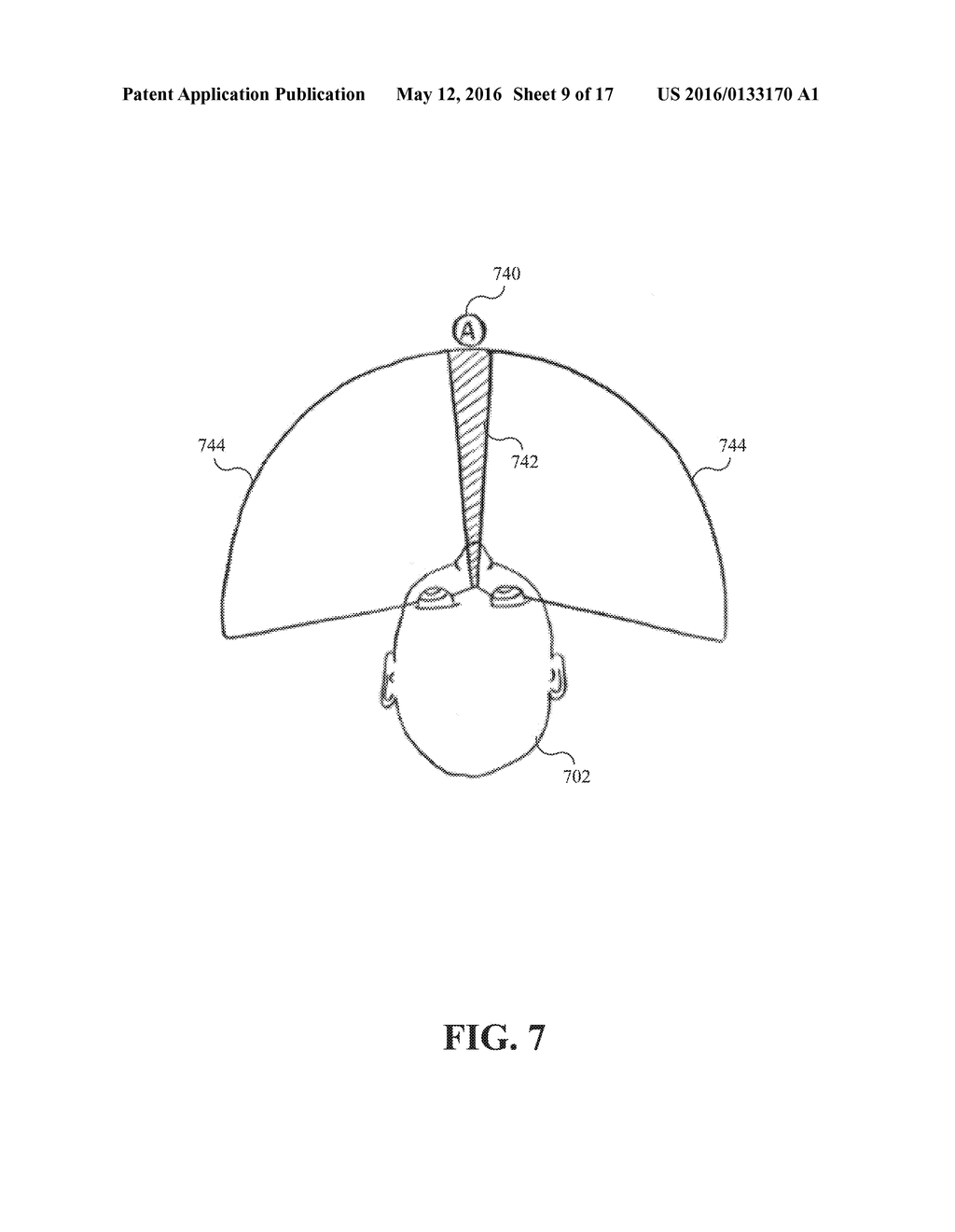 HIGH RESOLUTION PERCEPTION OF CONTENT IN A WIDE FIELD OF VIEW OF A     HEAD-MOUNTED DISPLAY - diagram, schematic, and image 10