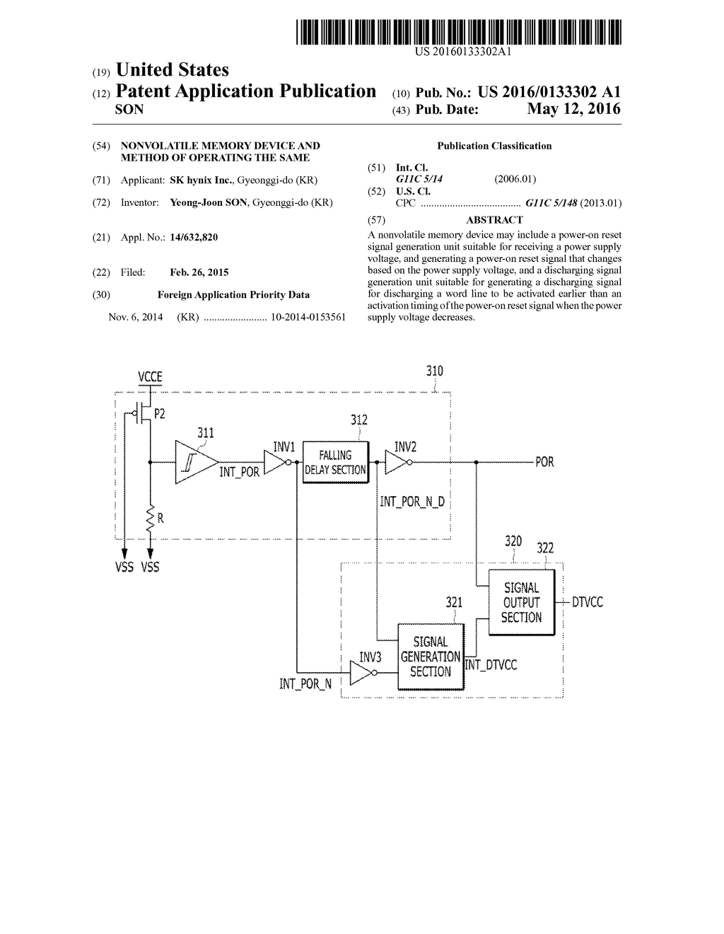 NONVOLATILE MEMORY DEVICE AND METHOD OF OPERATING THE SAME - diagram, schematic, and image 01