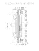 SEMICONDUCTOR PACKAGE AND ELECTRONIC DEVICE HAVING HEAT DISSIPATION diagram and image