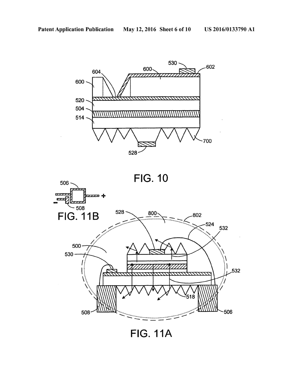 Textured phosphor conversion layer light emitting diode - diagram, schematic, and image 07