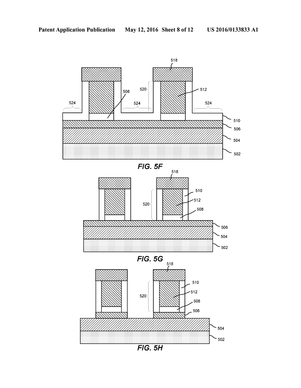 REPLACEMENT CONDUCTIVE HARD MASK FOR MULTI-STEP MAGNETIC TUNNEL JUNCTION     (MTJ) ETCH - diagram, schematic, and image 09