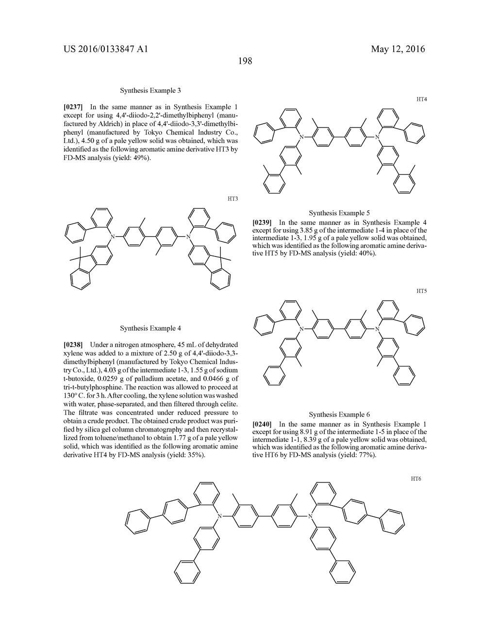 AROMATIC AMINE DERIVATIVE AND ORGANIC ELECTROLUMINESCENT ELEMENT - diagram, schematic, and image 197