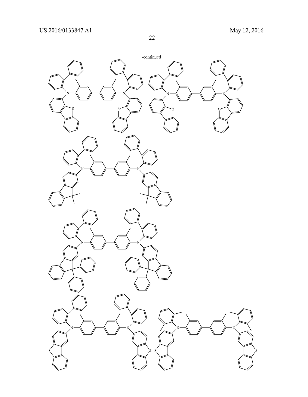 AROMATIC AMINE DERIVATIVE AND ORGANIC ELECTROLUMINESCENT ELEMENT - diagram, schematic, and image 23