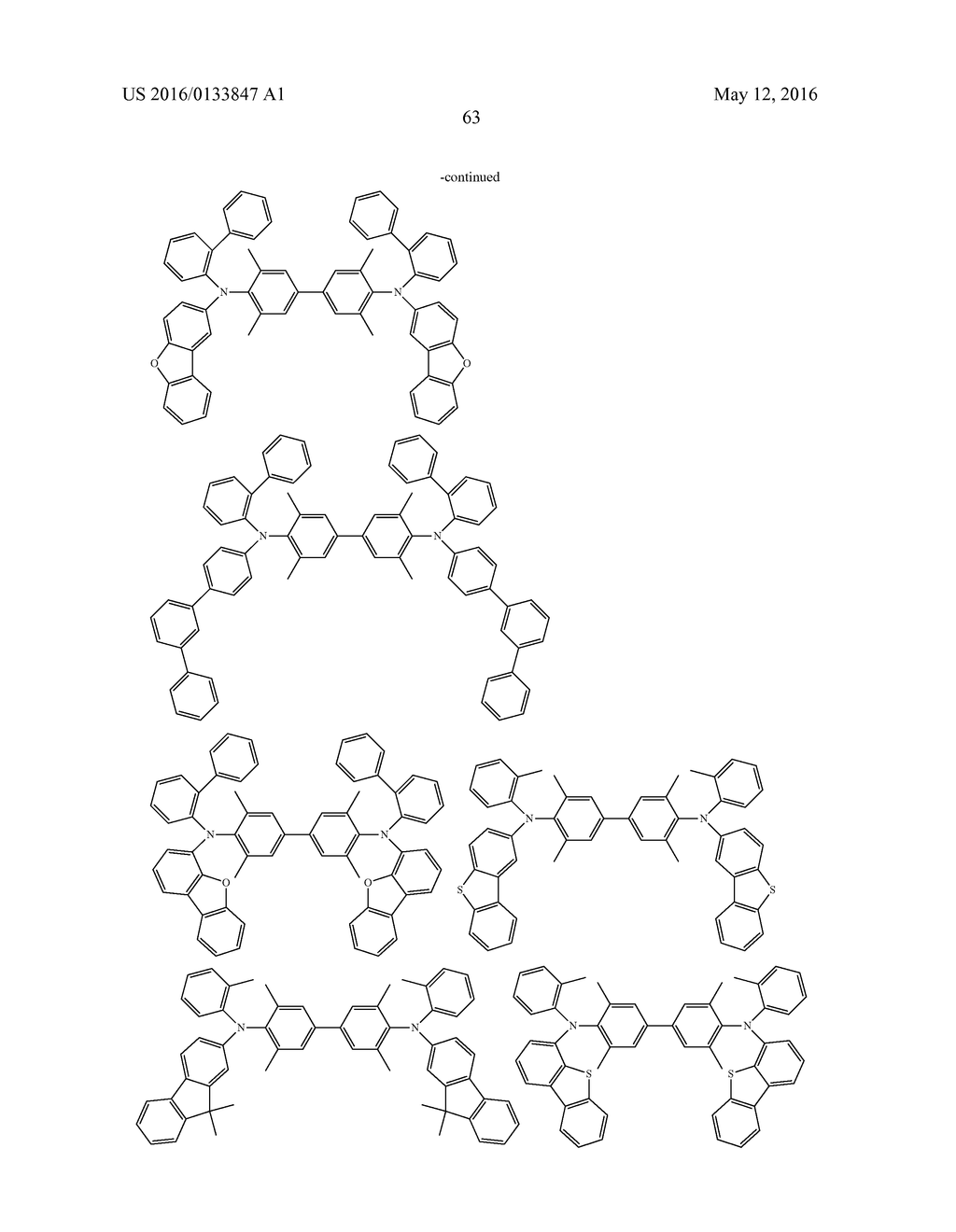 AROMATIC AMINE DERIVATIVE AND ORGANIC ELECTROLUMINESCENT ELEMENT - diagram, schematic, and image 64