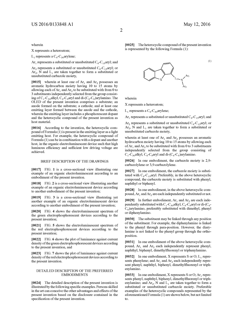 HETEROCYCLIC COMPOUNDS AND ORGANIC ELECTROLUMINESCENT DEVICES USING THE     SAME - diagram, schematic, and image 10