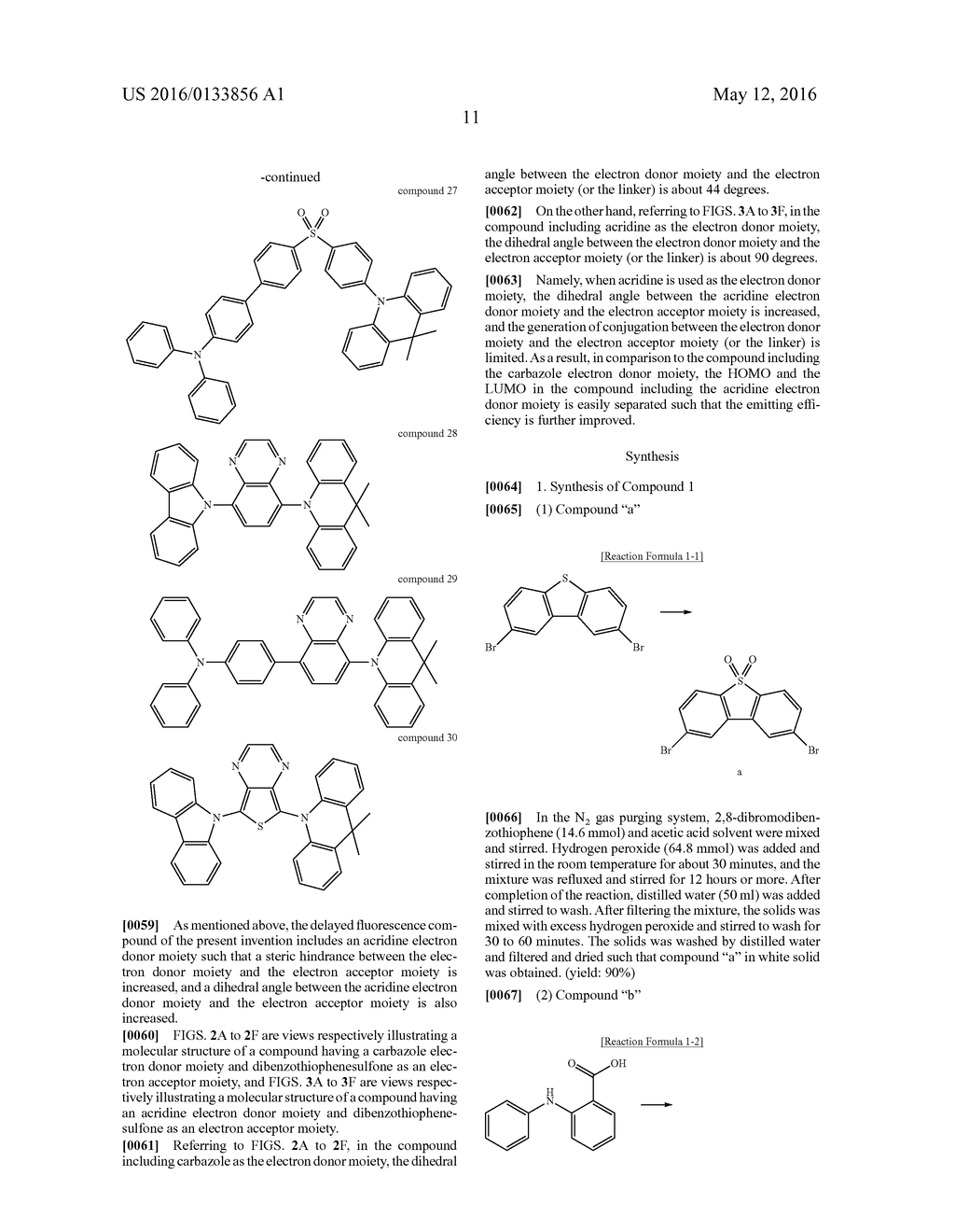 DELAYED FLUORESCENCE COMPOUND, AND ORGANIC LIGHT EMITTING DIODE AND     DISPLAY DEVICE USING THE SAME - diagram, schematic, and image 24