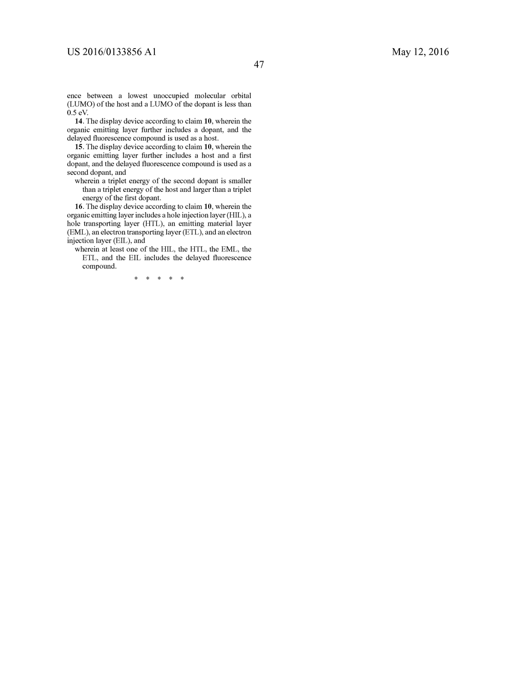 DELAYED FLUORESCENCE COMPOUND, AND ORGANIC LIGHT EMITTING DIODE AND     DISPLAY DEVICE USING THE SAME - diagram, schematic, and image 60