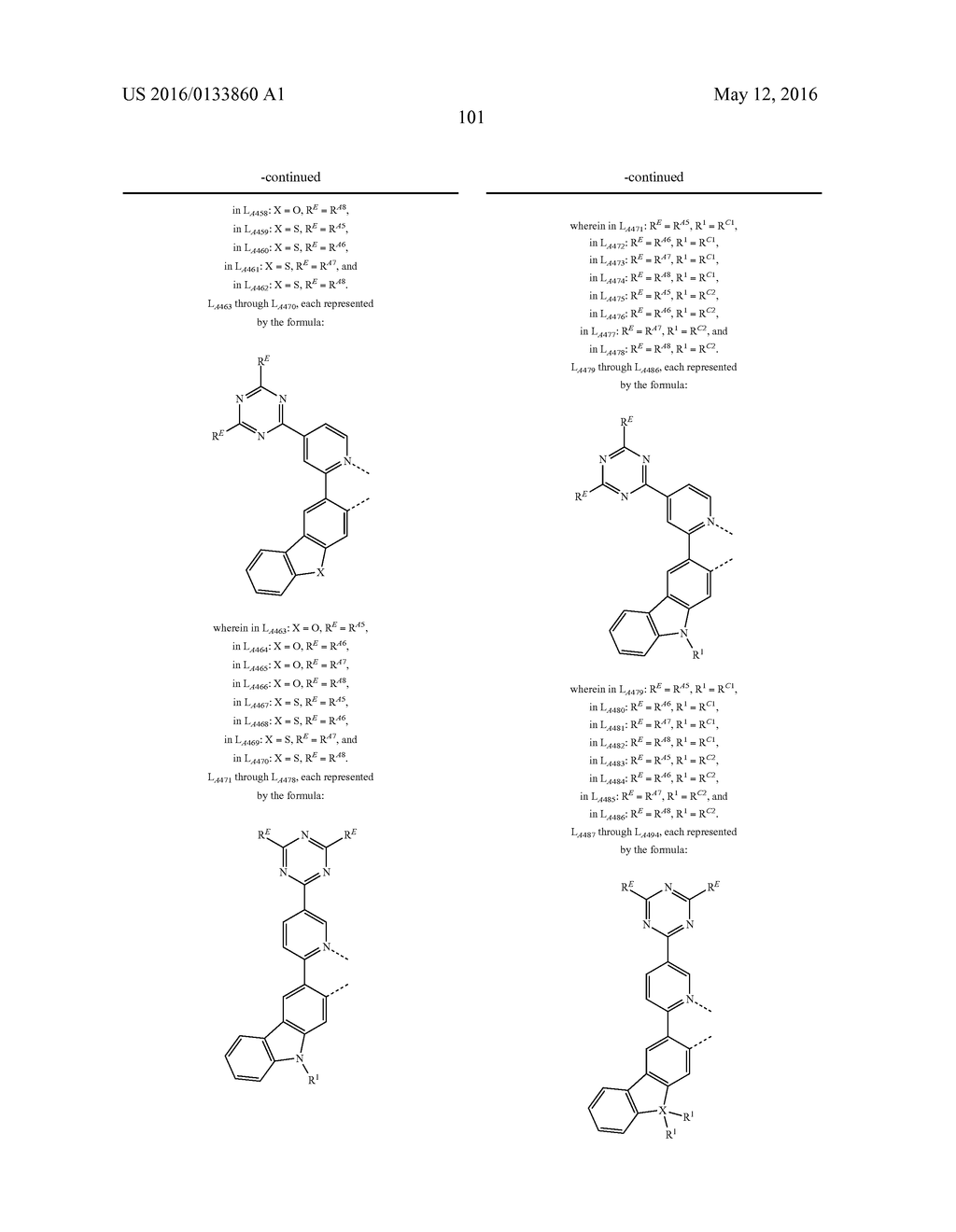 ORGANIC ELECTROLUMINESCENT MATERIALS AND DEVICES - diagram, schematic, and image 105