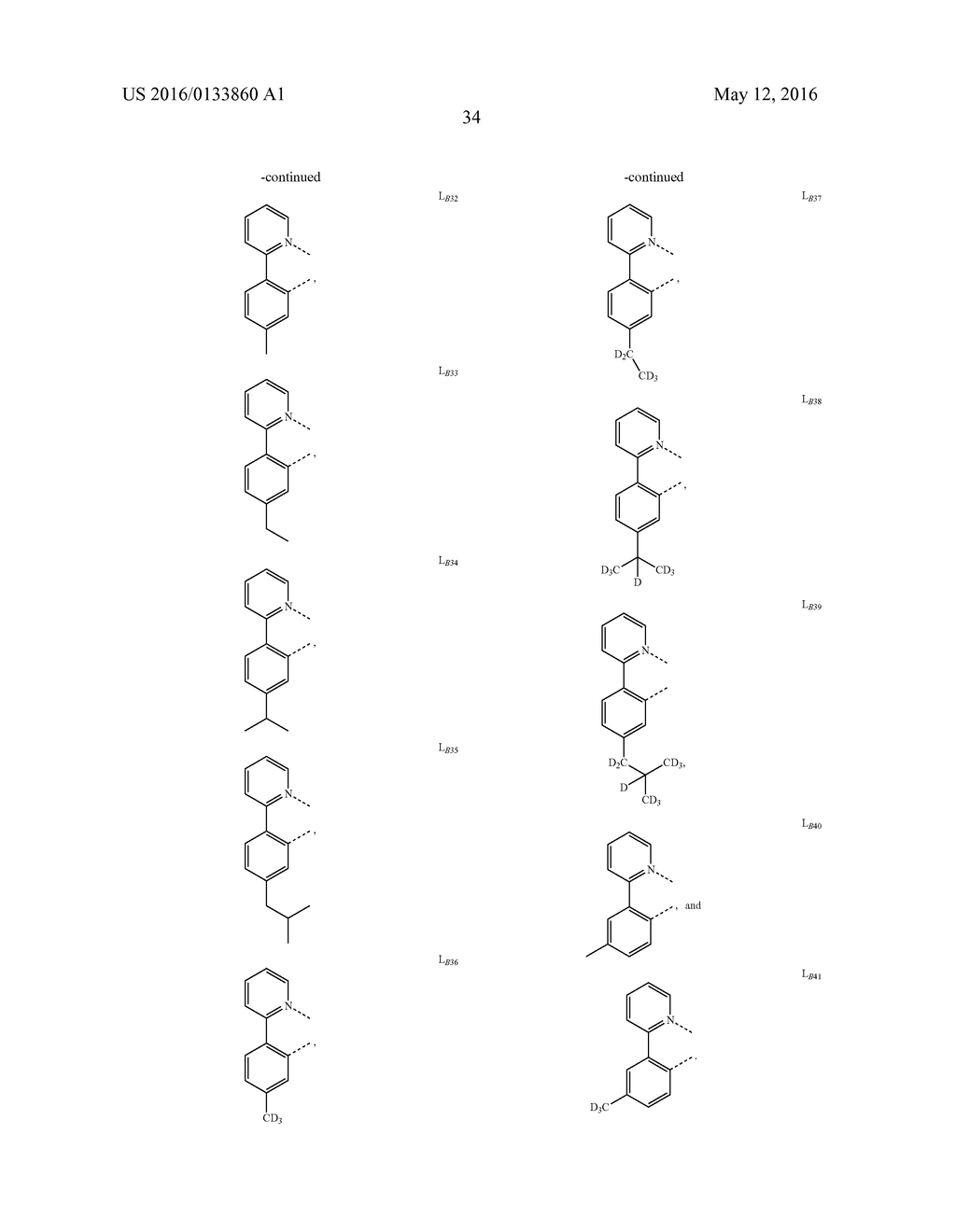 ORGANIC ELECTROLUMINESCENT MATERIALS AND DEVICES - diagram, schematic, and image 38