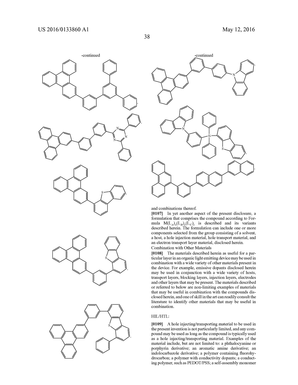 ORGANIC ELECTROLUMINESCENT MATERIALS AND DEVICES - diagram, schematic, and image 42