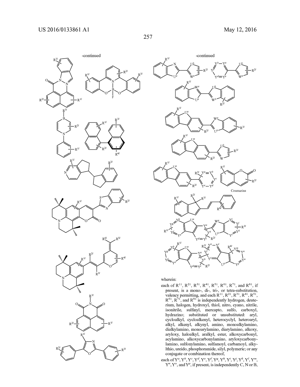 EMITTERS BASED ON OCTAHEDRAL METAL COMPLEXES - diagram, schematic, and image 266