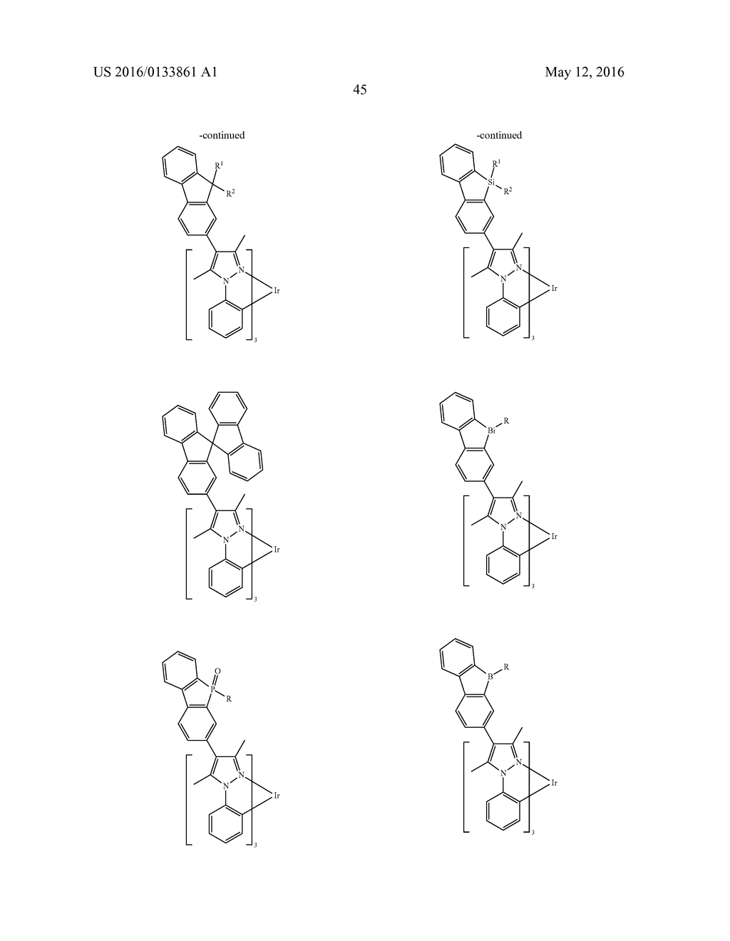 EMITTERS BASED ON OCTAHEDRAL METAL COMPLEXES - diagram, schematic, and image 54