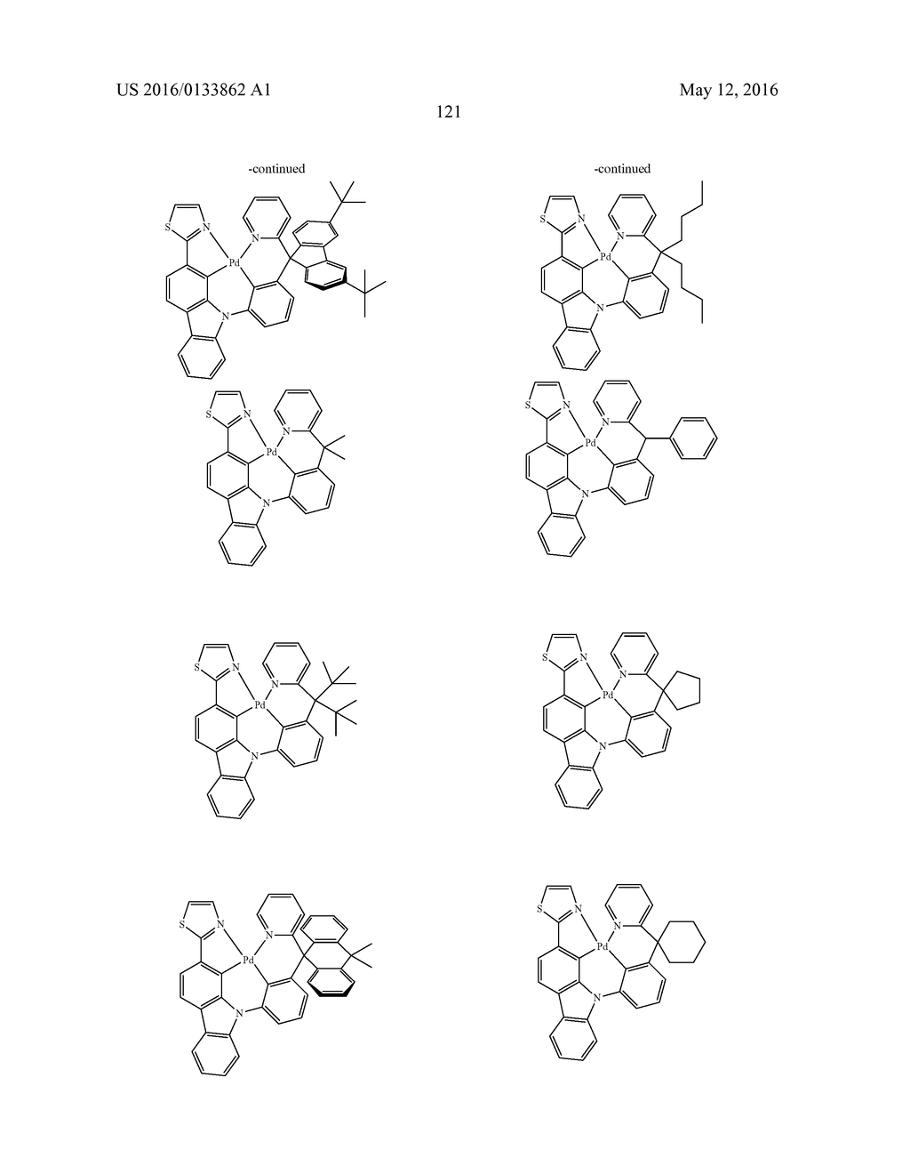 TETRADENTATE METAL COMPLEXES WITH CARBON GROUP BRIDGING LIGANDS - diagram, schematic, and image 125