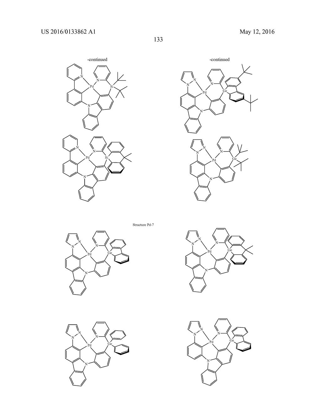 TETRADENTATE METAL COMPLEXES WITH CARBON GROUP BRIDGING LIGANDS - diagram, schematic, and image 137