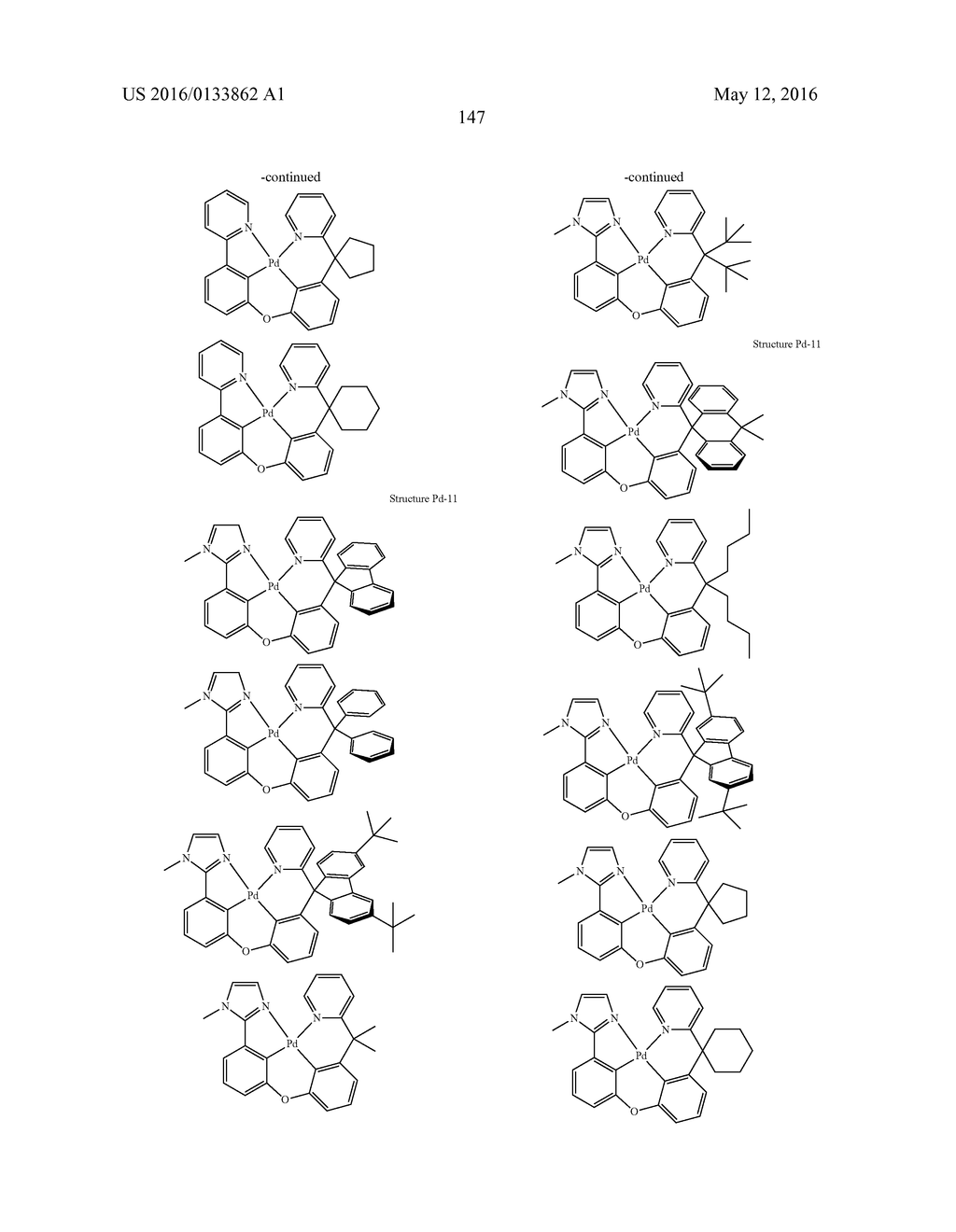 TETRADENTATE METAL COMPLEXES WITH CARBON GROUP BRIDGING LIGANDS - diagram, schematic, and image 151