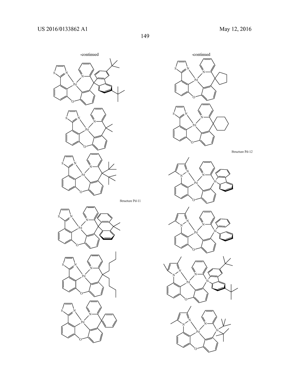 TETRADENTATE METAL COMPLEXES WITH CARBON GROUP BRIDGING LIGANDS - diagram, schematic, and image 153