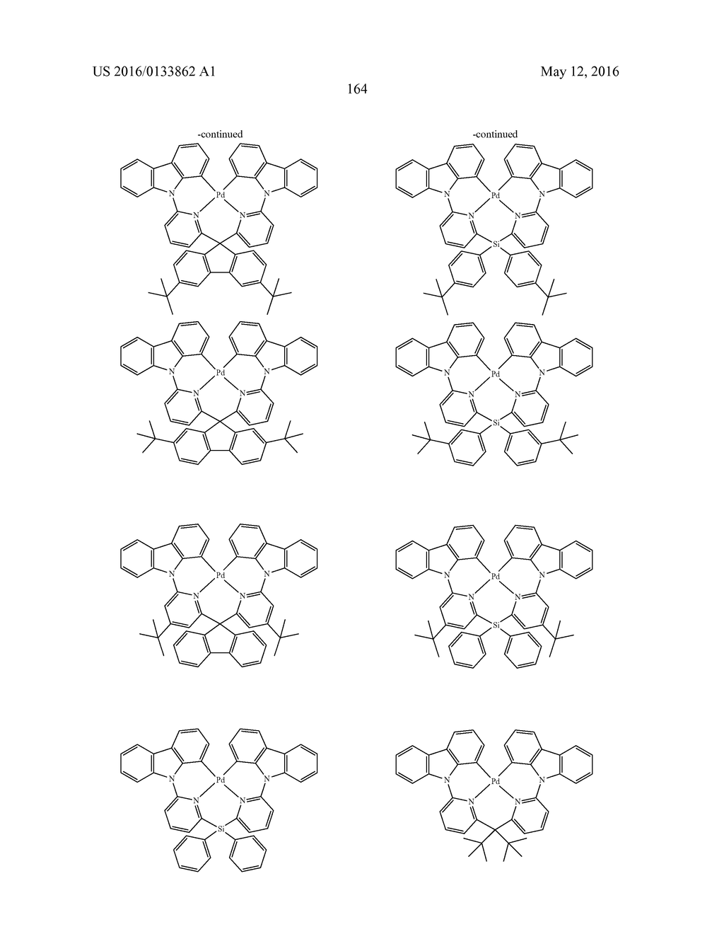 TETRADENTATE METAL COMPLEXES WITH CARBON GROUP BRIDGING LIGANDS - diagram, schematic, and image 168