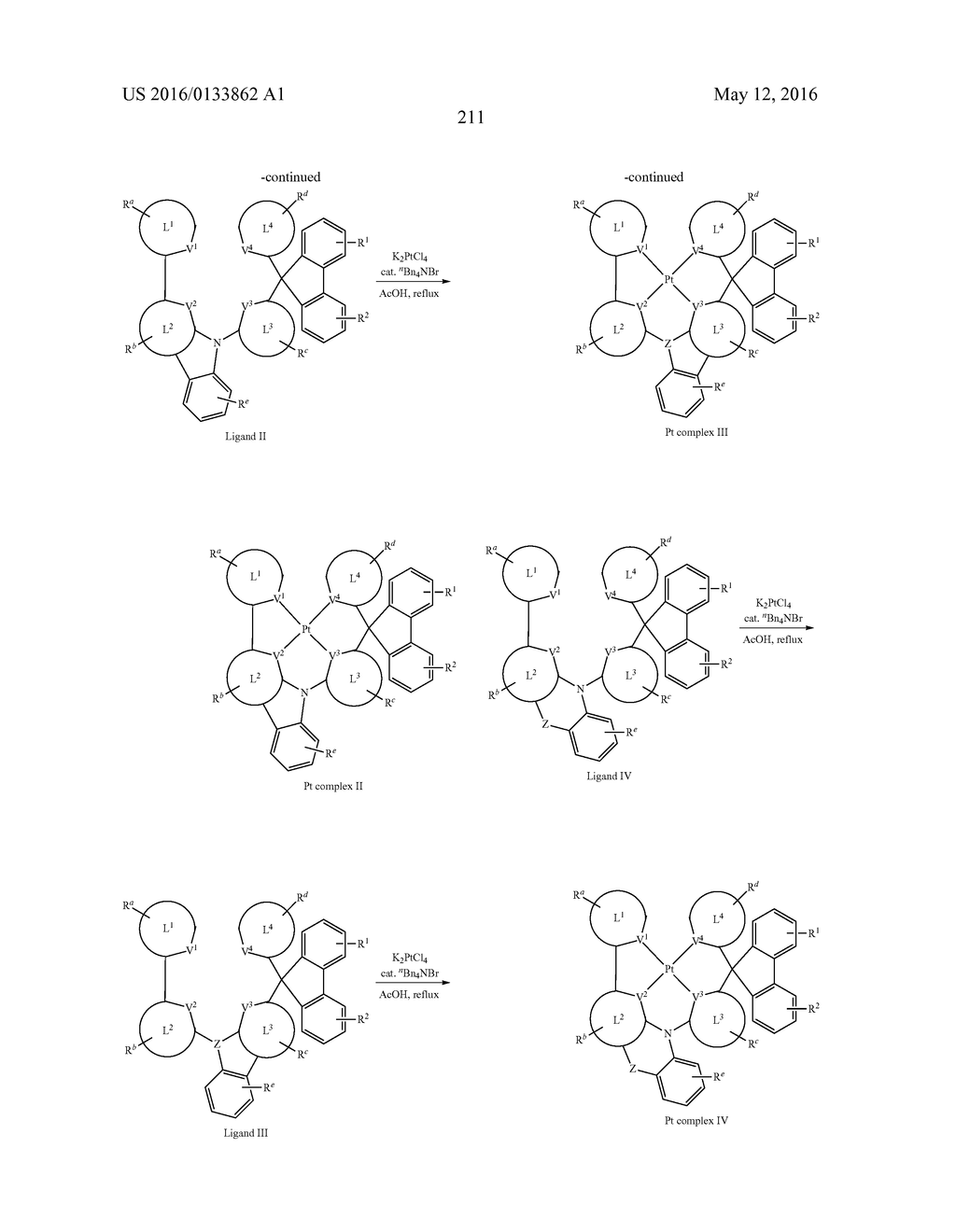 TETRADENTATE METAL COMPLEXES WITH CARBON GROUP BRIDGING LIGANDS - diagram, schematic, and image 215