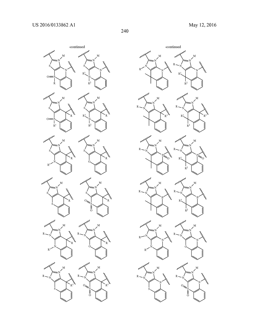 TETRADENTATE METAL COMPLEXES WITH CARBON GROUP BRIDGING LIGANDS - diagram, schematic, and image 244