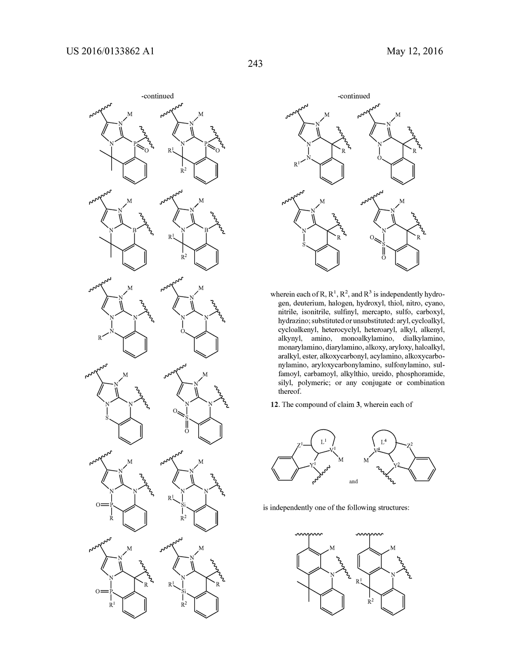 TETRADENTATE METAL COMPLEXES WITH CARBON GROUP BRIDGING LIGANDS - diagram, schematic, and image 247