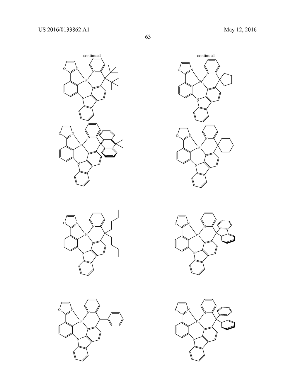 TETRADENTATE METAL COMPLEXES WITH CARBON GROUP BRIDGING LIGANDS - diagram, schematic, and image 67