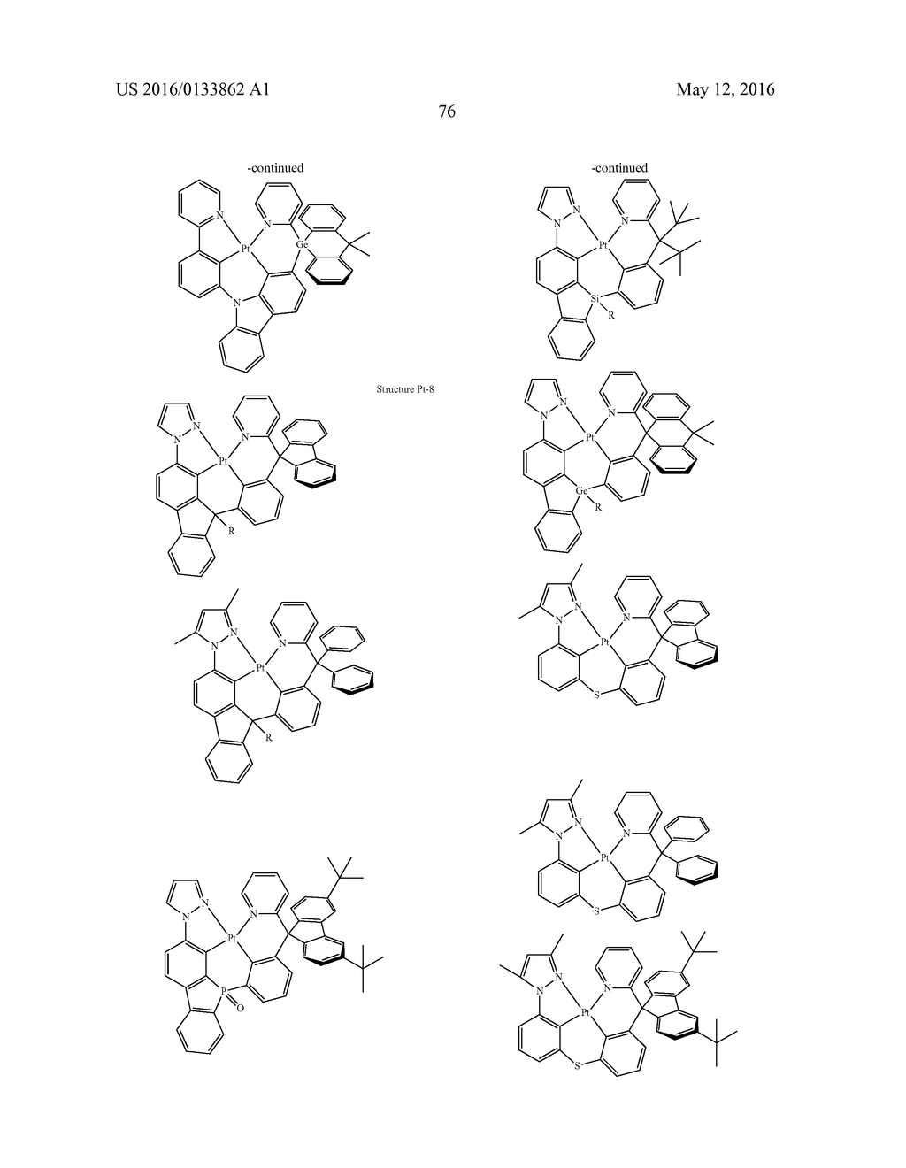 TETRADENTATE METAL COMPLEXES WITH CARBON GROUP BRIDGING LIGANDS - diagram, schematic, and image 80