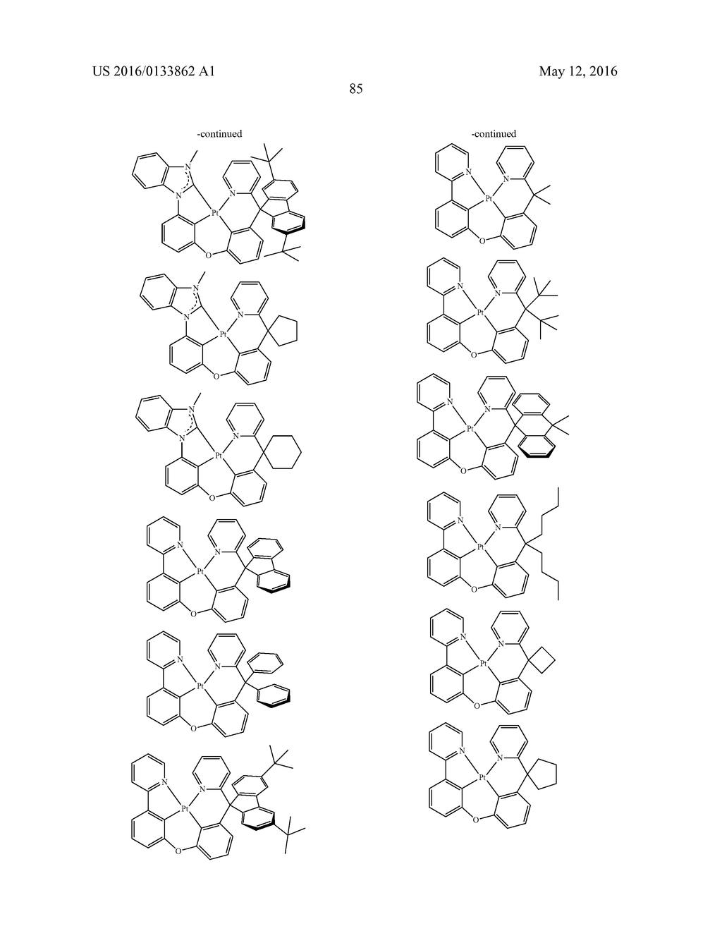 TETRADENTATE METAL COMPLEXES WITH CARBON GROUP BRIDGING LIGANDS - diagram, schematic, and image 89